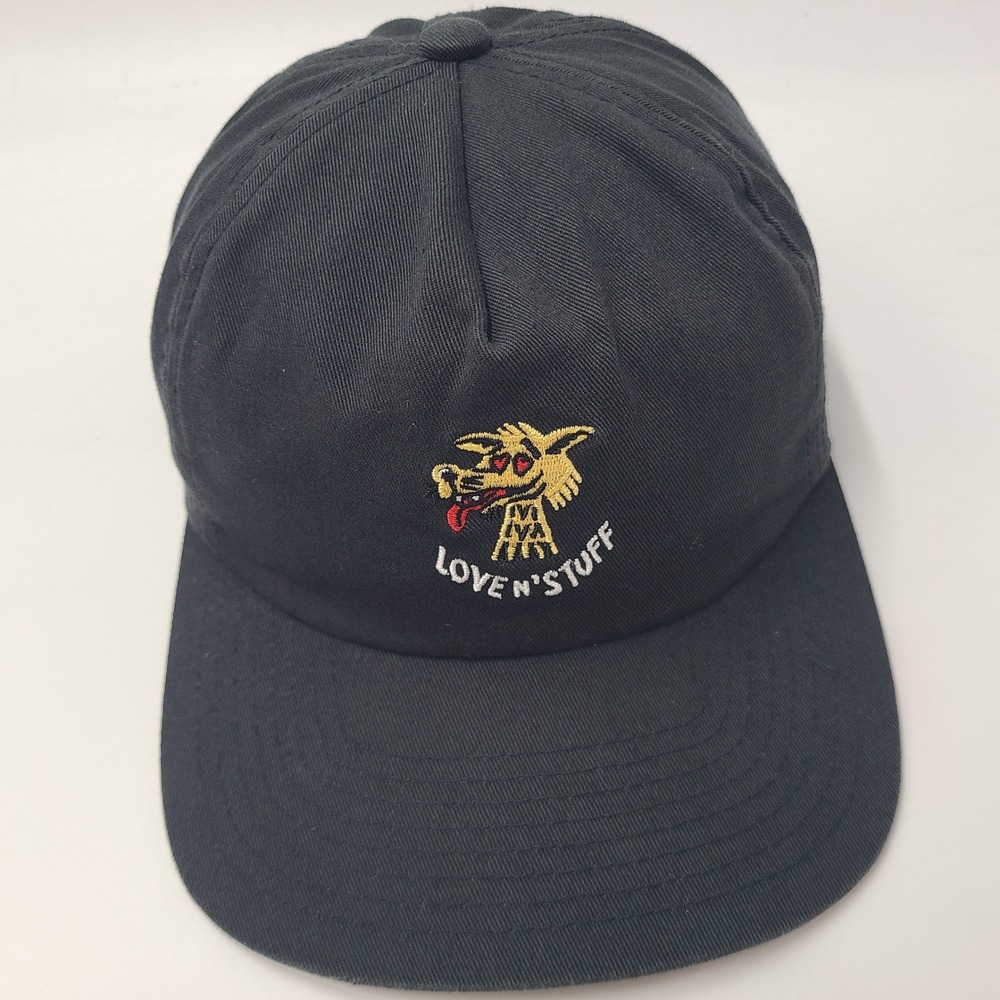 Brixton Hat Strapback Black Love N Stuff Wolf Heart Eyes Skate Skateboard Surf
